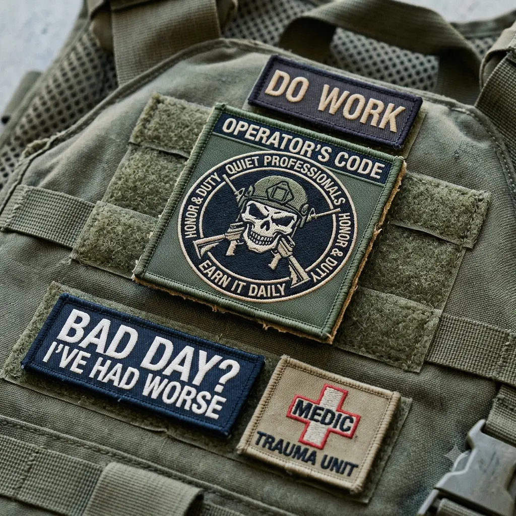Custom Morale Patch Embroidery Digitizing